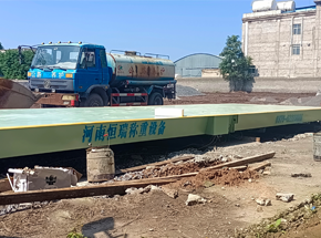 焦作武陟縣木欒大道冷庫(kù)100噸地磅